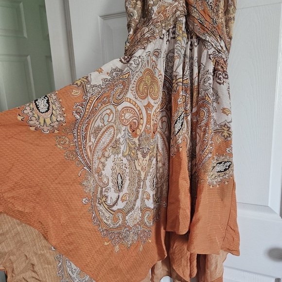 H&M Orange Asymmetrical Ruffled Sundress - Picture 4 of 7